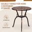 Outdoor 3-Piece Cast Aluminum Iris Bistro Set-972661829