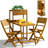 Marazzi 2 - Person Wood Patio Dining Set with Rectangular Table