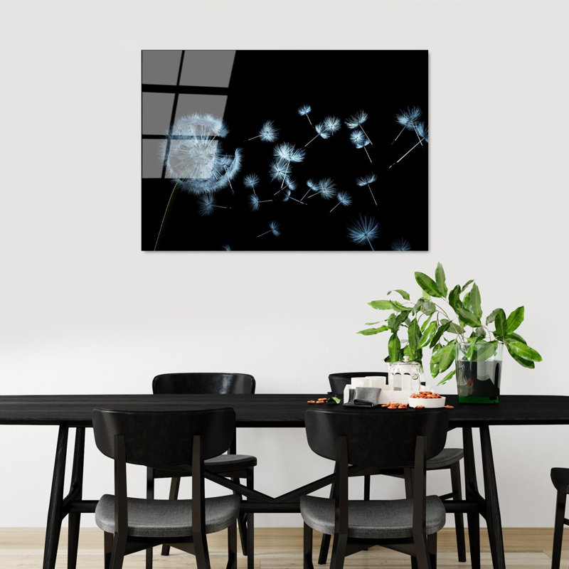 Superbe peinture murale en verre trempé 27,6 po x 39,4 po | 100% verre trempé, épaisseur: 0,16 pouce | Décoration élégante pour le salon ou le bureau, durable et facile à nettoyer, idée de cadeau parfaite