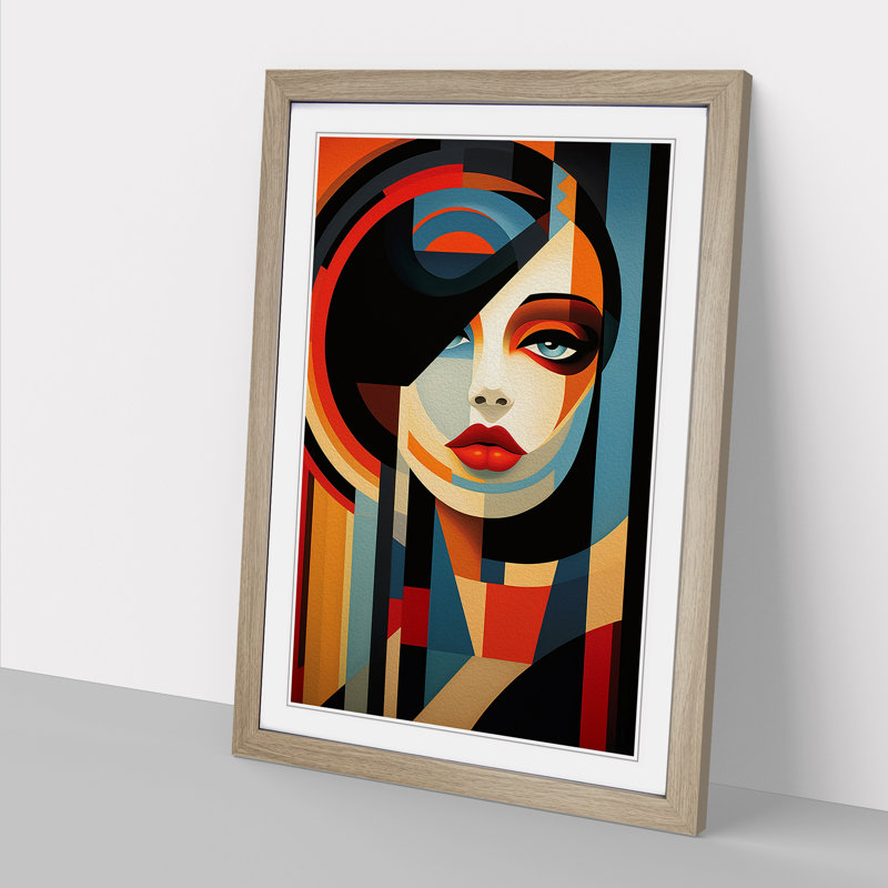 Single Picture Frame Print on Wood, Oak Framed, 64cm H x 46cm W