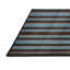 Tapis noir à rayures horizontales lavable à la machine-1927340772