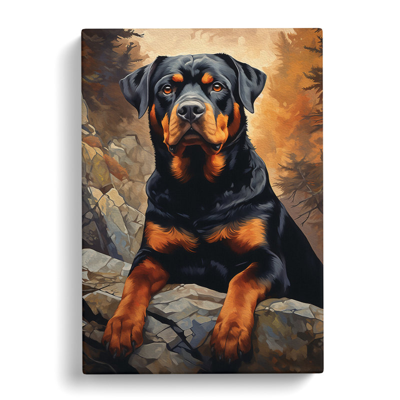 Rottweiler Classicism No.2 - No Frame Print, 60cm H x 40cm W x 3cm D