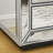Three Drawer Mirror Finish Cabinet
