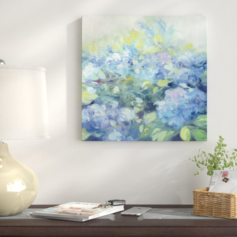 " Bright Hydrangea II " Print, 36" H x 36" W