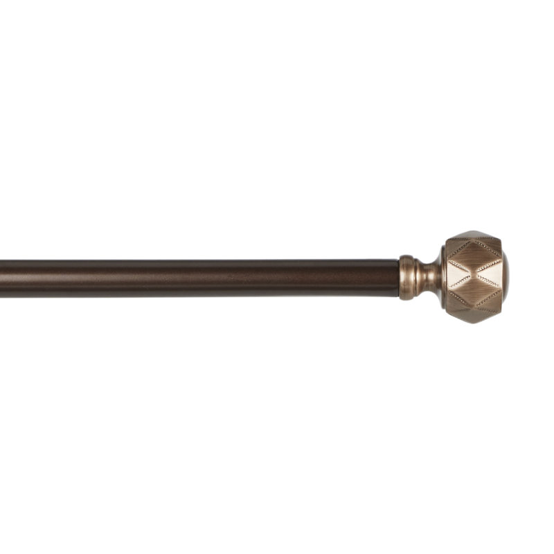 Amalgamated Textiles Adjustable Single Curtain Rod
