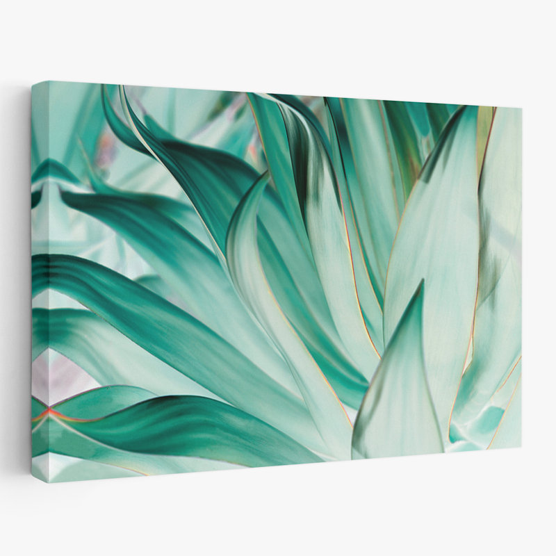 Paysage, nature, plantes, fleurs, abstrait, art mural prickle, H 40 po x l 60 po