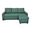 Canapé-lit modulaire convertible en L convertible, meubles d'appoint élégants, canapé-lit escamotable pour petits espaces et salons, vert bleuâtre