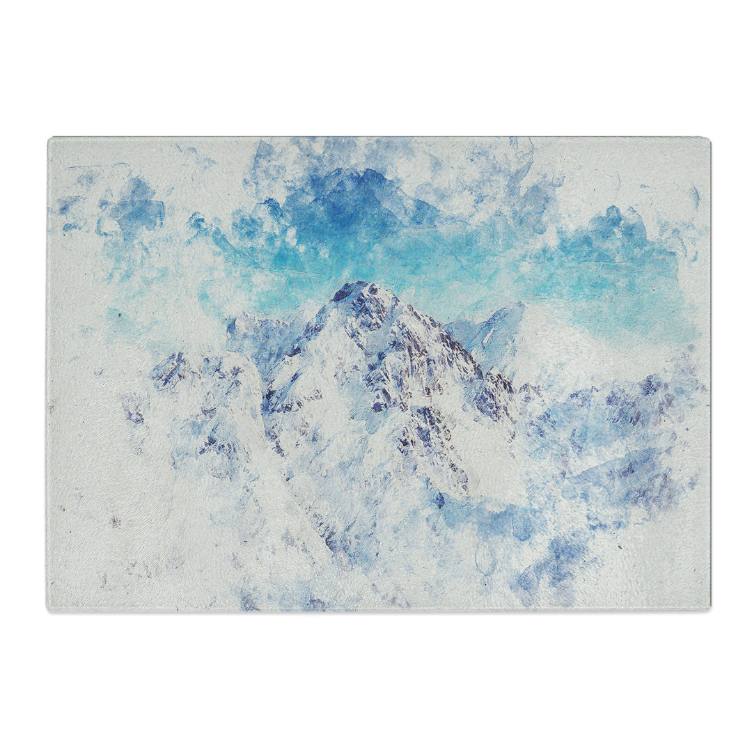 Tempered Glass the Alps in Austria Chopping Board
