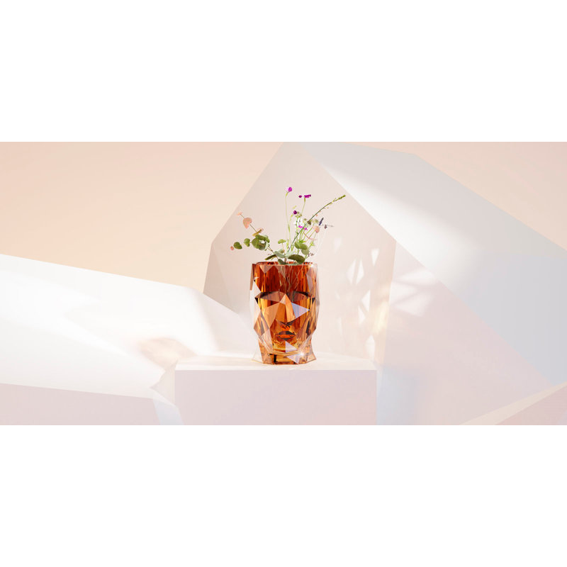 Adan Plastic Statue Planter, Ambar