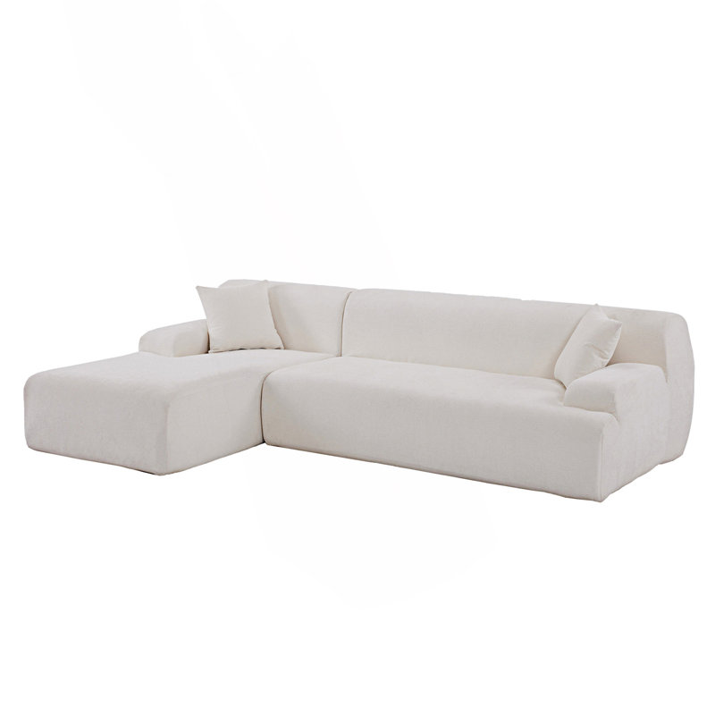Boneless Modern Large L-Shape Modular Sectional Sofa