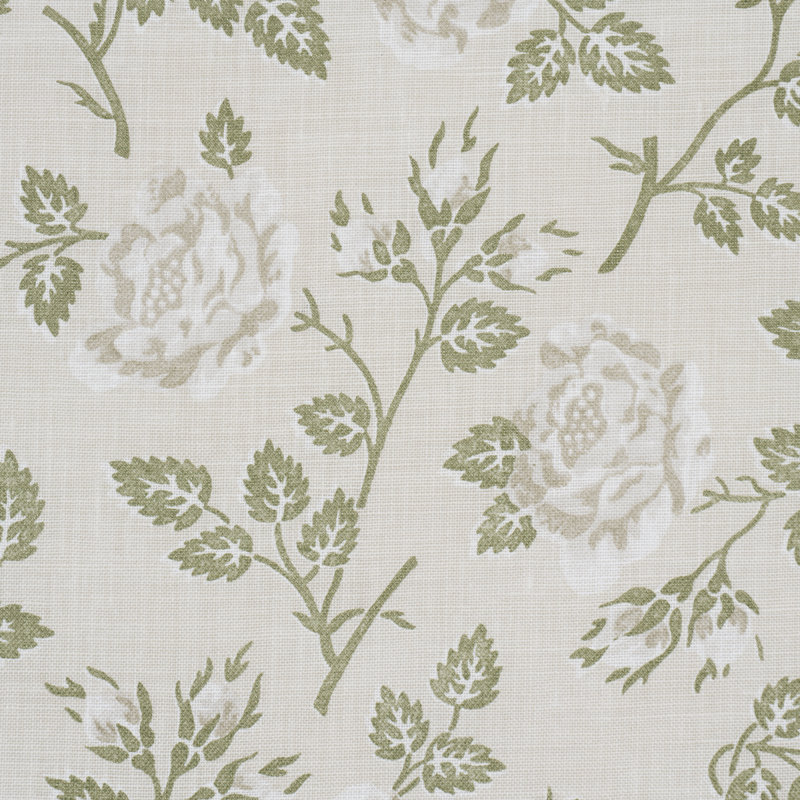Schumacher X Veere Grenney Lavinia Fabric, Green