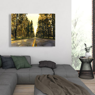 Long Road - Toile illustrative pour décoration intérieure
