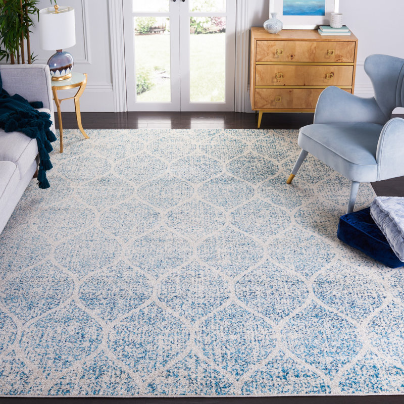 Balcom Performance Geometric Rug, Runner 2'3" x 12'