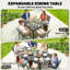 Rectangular Folding Outdoor Dining Table , 80cm cm W 80cm cm D