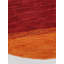 Tapis écologiques en laine nouée à la main Manns - Rond | Orange et rouge | Design contemporain | Tapis pour le salon, la chambre à coucher-1235218621