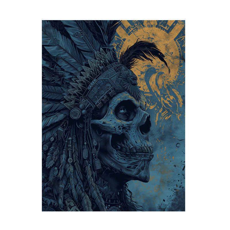 Art sur toile «Bachelor R3darch0n Aztec King», H 19 po x l 14 po