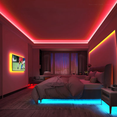 50FT LED Rope Lights Outdoor, IP67 Waterproof, AC 120V LED Strip Lights, UL Plug&Play
