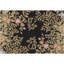 Tapis oriental en laine noué à la main en noir-78948434
