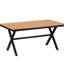 Table moderne avec table en bois et plastique pour chaises d'alpinisme-255461918