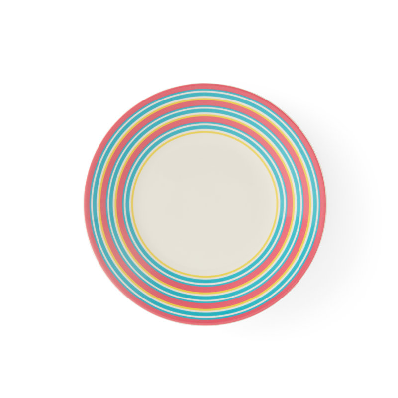 Calypso Stripe Salad Plate