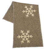 Handmade Hand Felted Wool Table Runner with Snowflake
