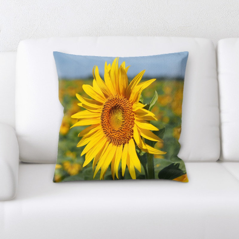 Housse de coussin carré Sun Flower