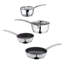 Capri 4 Piece Non-Stick Stainless Steel Cookware Set