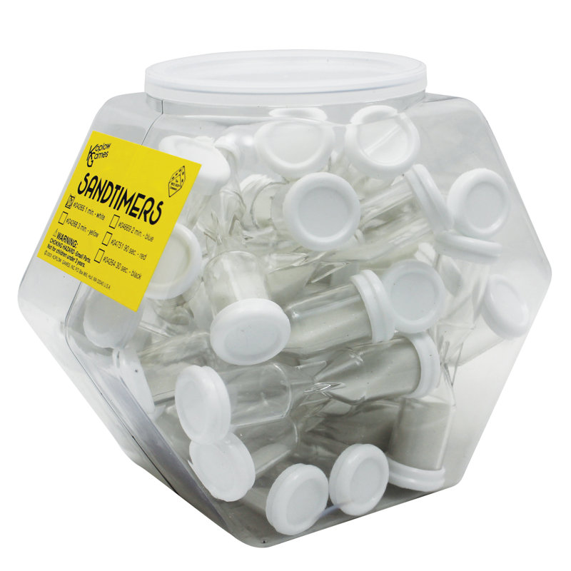 Koplow Games Inc 1-Minute Sandtimer, 25 Per Tub
