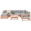 Wicker 6 - Person Garden Lounge Set