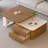 Cream-style simple solid wood coffee table