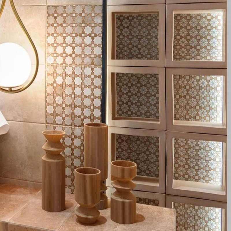  Carreau de sol en porcelaine satinée à motifs 8 po x 8 po Roman Road, Malta