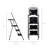 Best Choice Products 3-Step Ladder With Tool Tray, Portable Folding Wide Anti-Slip Step Stool, Hand Grip For Home And Office, 330Lb Capacity