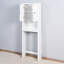 Armoire de salle de bain pour salle de bain au-dessus de la toilette - spacieuse, tablette réglable, blanc, organisateur blanc 24,09 x 7,69 x 66,2 pouces