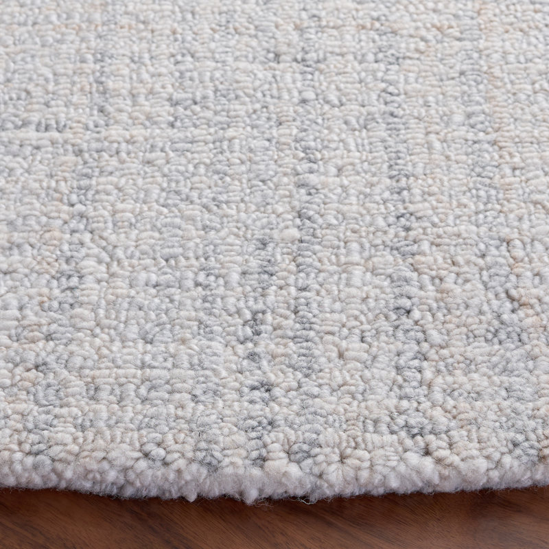 Renewal 254 Hand Tufted Performance No Pattern Rug, Round 6'