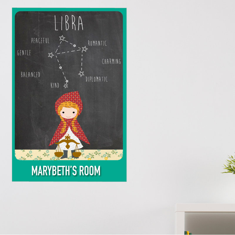 Décalcomanie murale personnalisable libra zodiac, Oui