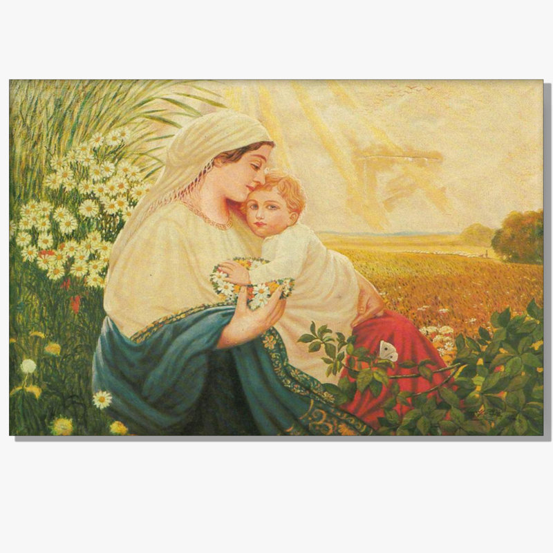 1913, La Vierge Marie et l'enfant Jésus, affiche, 24 po x 36 po