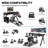 Flight Game Mount & Racing Simulator Stand Fit Logitech Thrustmaster Saitek Honeycomb, Steering Wheel Pedal Shifter Flight Simulator Seat Joystick Keyboard Not Included