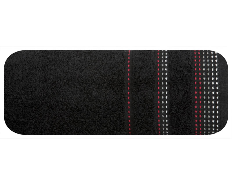 Hostnick Jacquard Hand Towel, Black