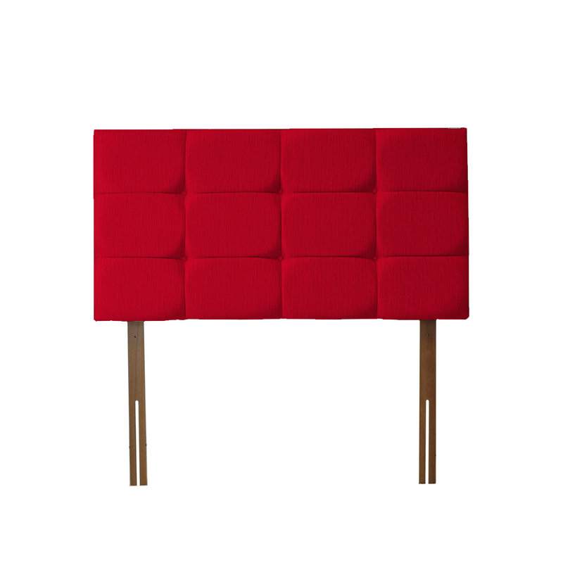 Gagnon Upholstered Headboard, Red, Small Single (2'6)