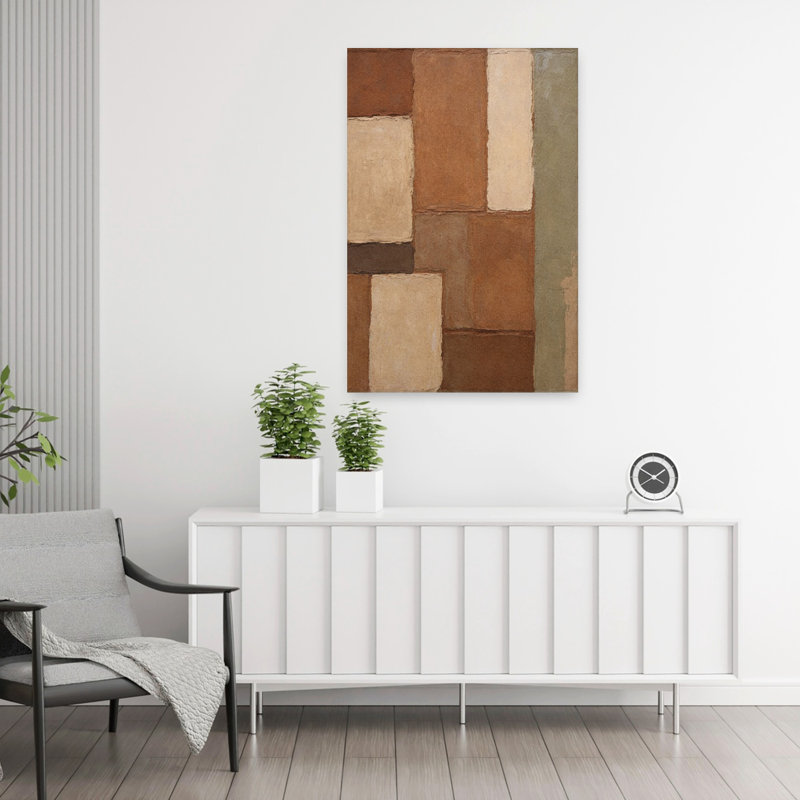 Art contemporain contemporain abstrait, H 36 po x l 24 po