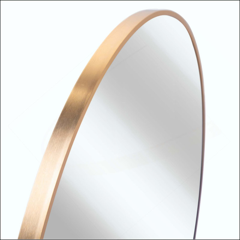 Miroir mural pour salle de bain, Doré, 36 po x 36 po