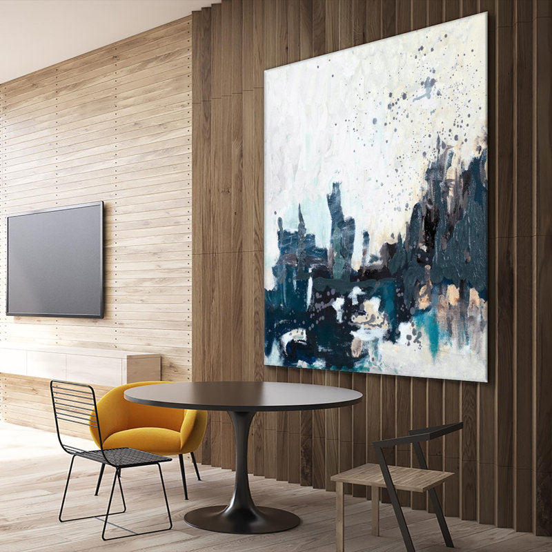 «Reflections», impression sur toile géante 84 po x 84 po, H 72 po x l 72 po x P 1,5 po