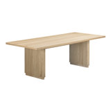 Round Off 88'' Solid Wood Dining Table