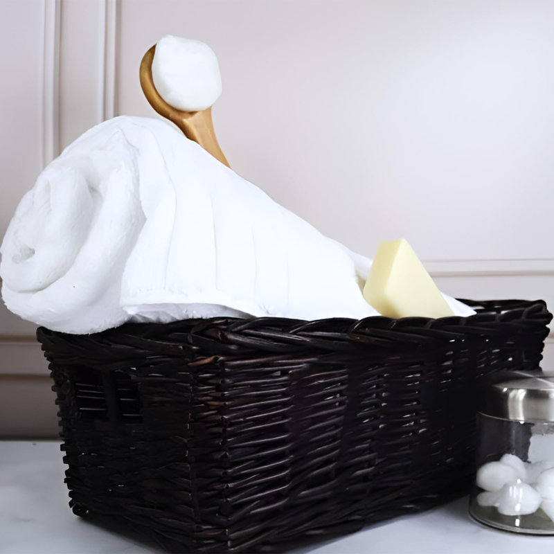 Serviette de bain en coton Hamrick, Blanc