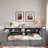 Wood Platform Bed With Storage Shelves, Trundle, Charging Station, Led, Desk And Upholstered Headboard-155061191