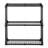 3-Shelf Wire Rack With Cover, Inclouding One Cover-1730054257