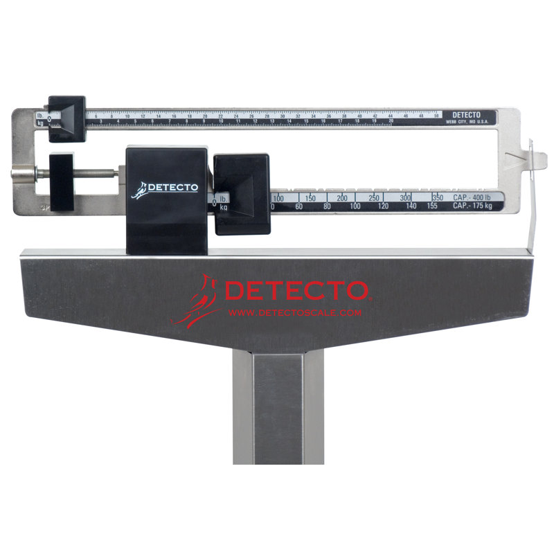 Balance à médecins au niveau oculaire detecto 43-s, Sans la hauteur de la tige, 180 kg x 180 g