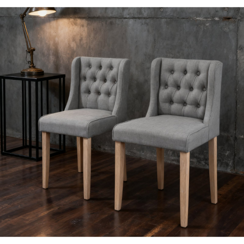 Tabourets de bar à hauteur de comptoir, chaise de salle à manger rembourrée sans accoudoirs à oreilles