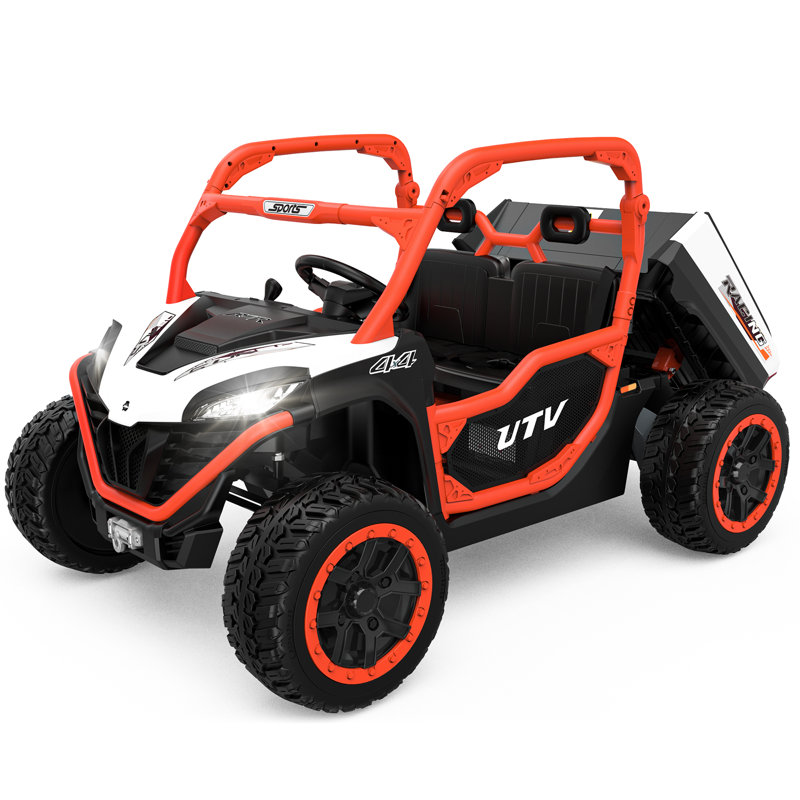 Anpabo 2 Seater All-terrain Vehicles Battery Powered Ride On With Remote Control, Orange