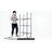Leshea 35.6'' W Metal Storage Rack with Wheels-2136436200